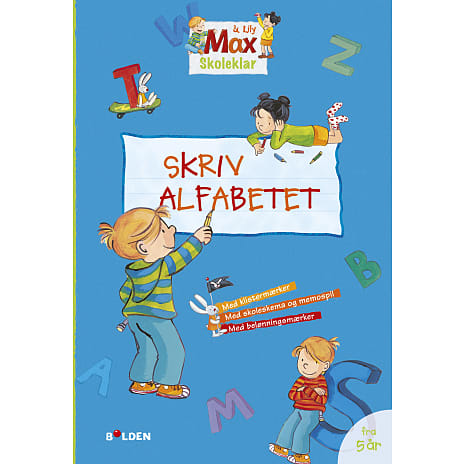 Max skoleklar: Skriv alfabetet aktivitetsbog