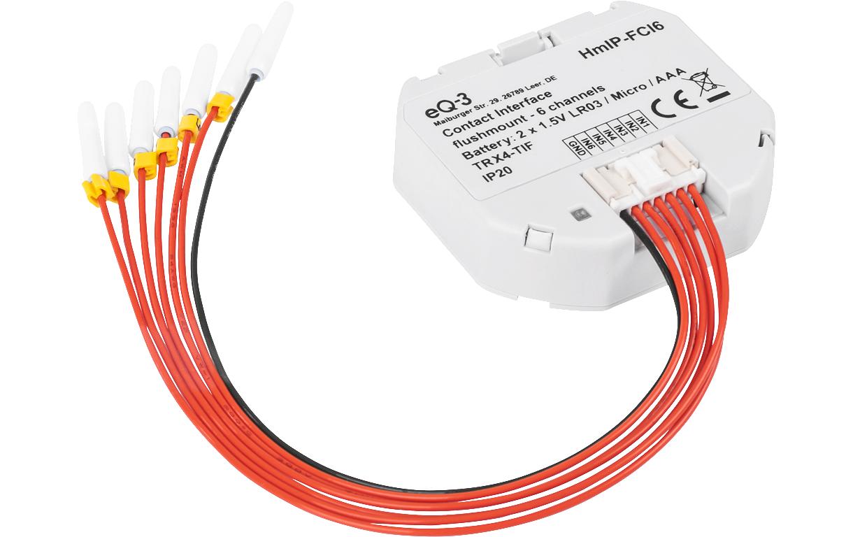 Smart Home Kontakt-Schnittstelle - 6-fachTasterschnittstelle, Schalterschnitttelle, Kontaktschnittstelle, Interface – HmIP-FCI6