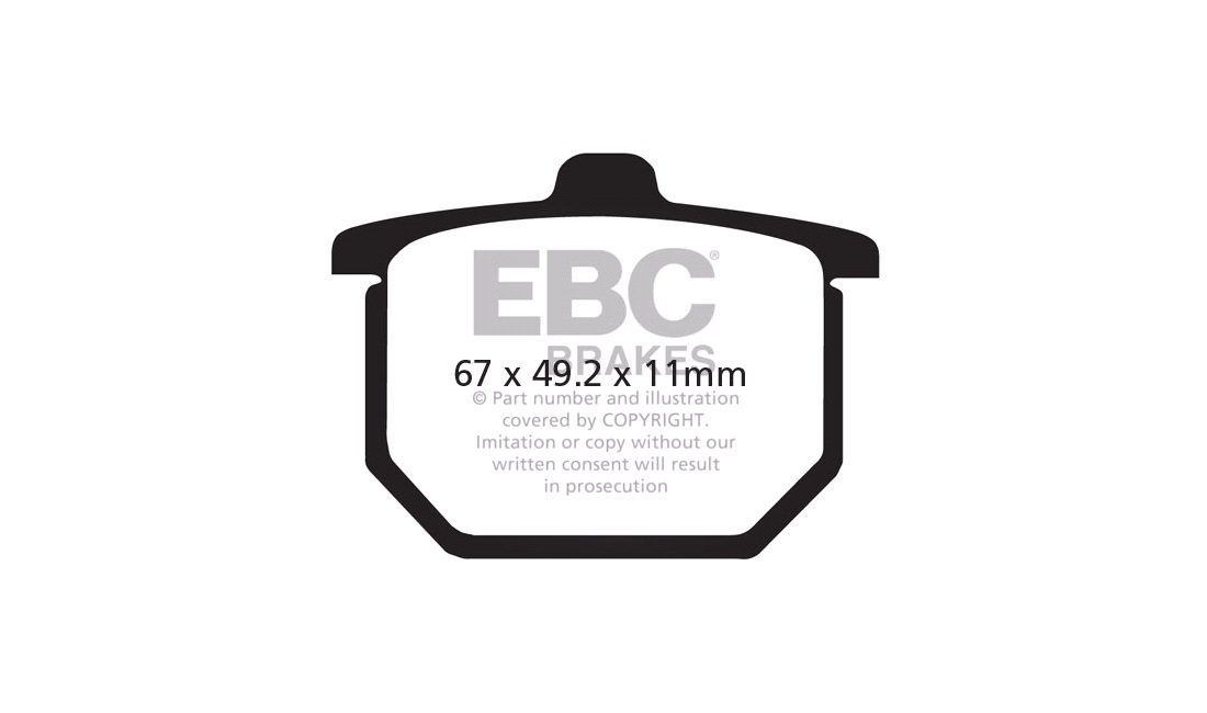 Bremseklodser for EBC, CX500 79-81