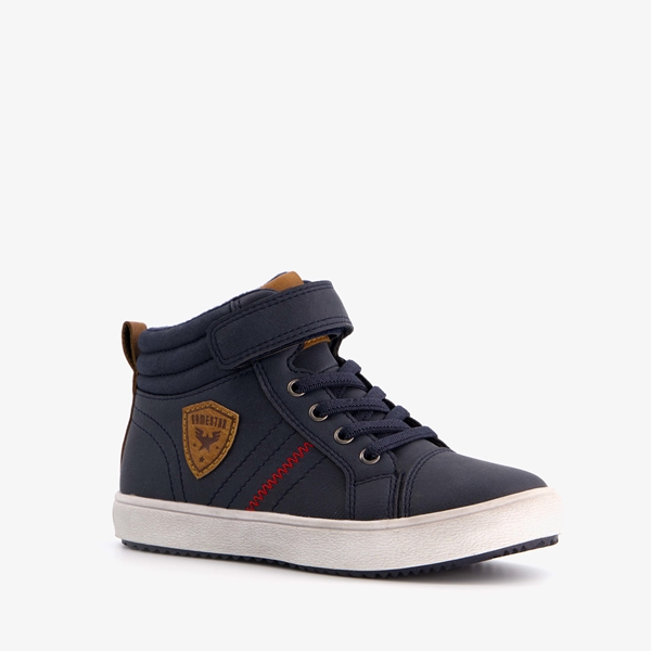 Blue Box hoge jongens sneakers bruin blauw