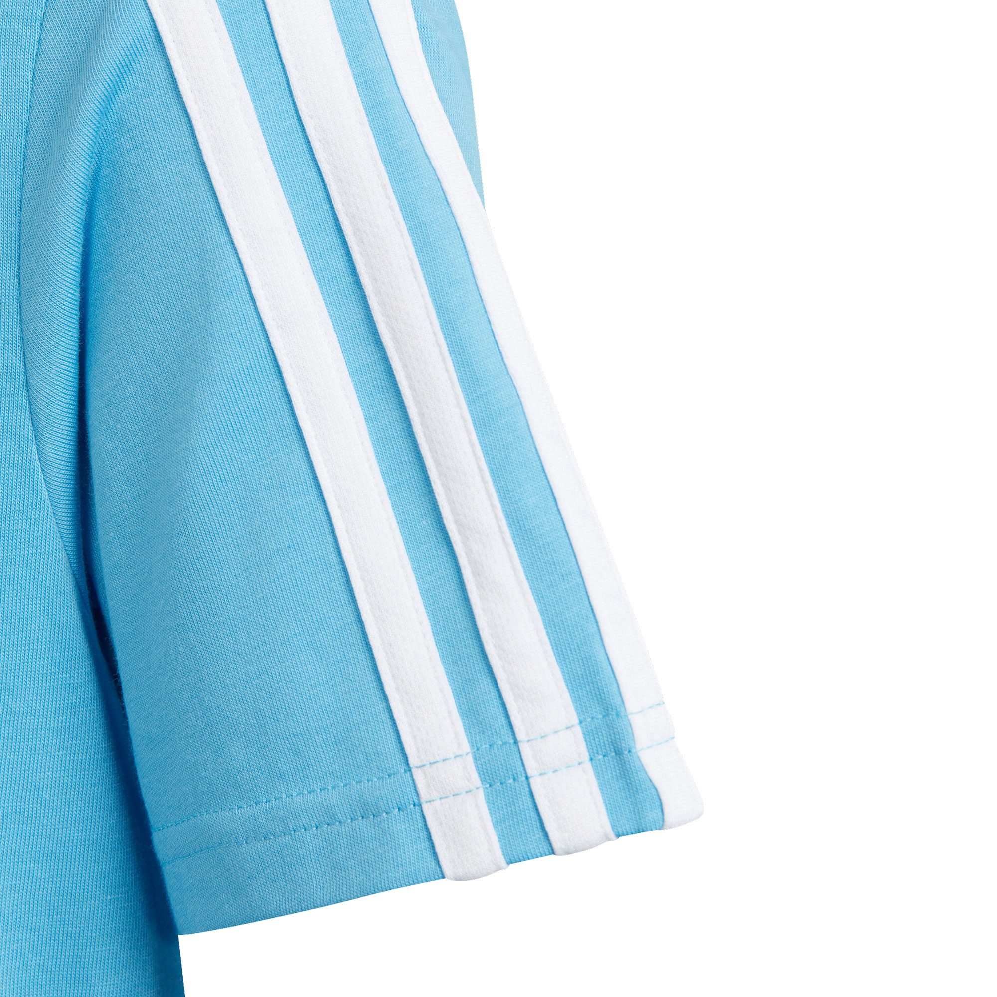 adidas Essentials 3-Streifen Cotton T-Shirt Kinder semi blue burst