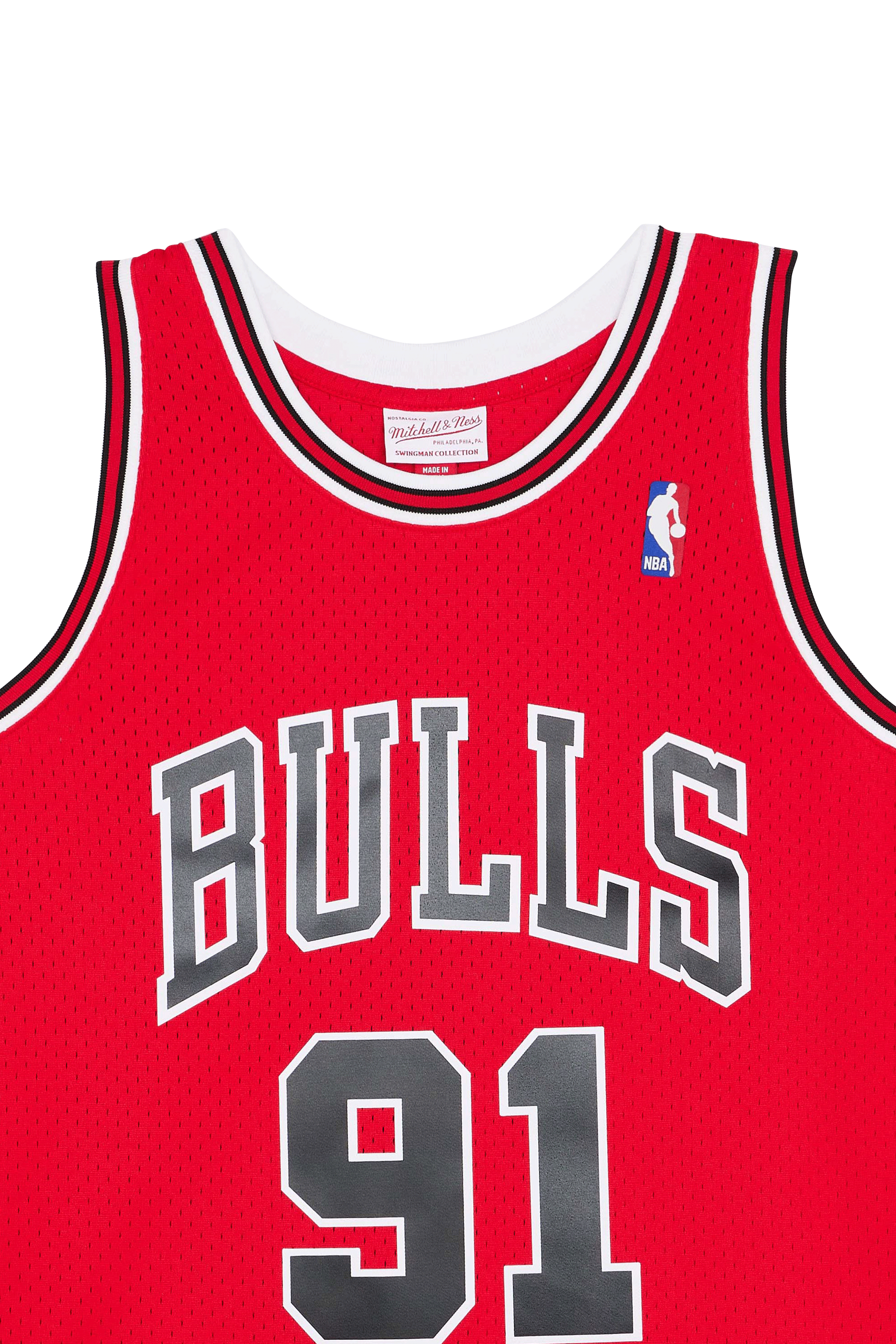 MITCHELL & NESS Débardeur  CHICAGO BULLS - DENIS RODMAN Rouge