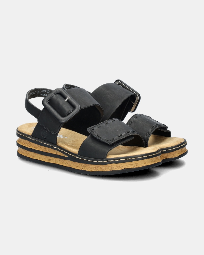 Rieker Antistress Sandalen  - zwart