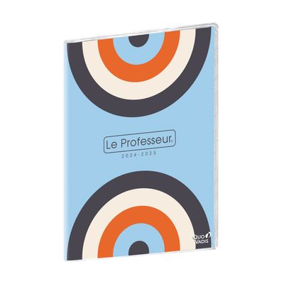 Agenda Le Professeur - 2 semaines sur 2 pages - 21 x 27 cm - imprimé graphique - Quo Vadis