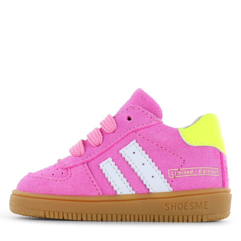 Shoesme roze sneakertje Microfiber leer, Suède | Meisjes schoenen