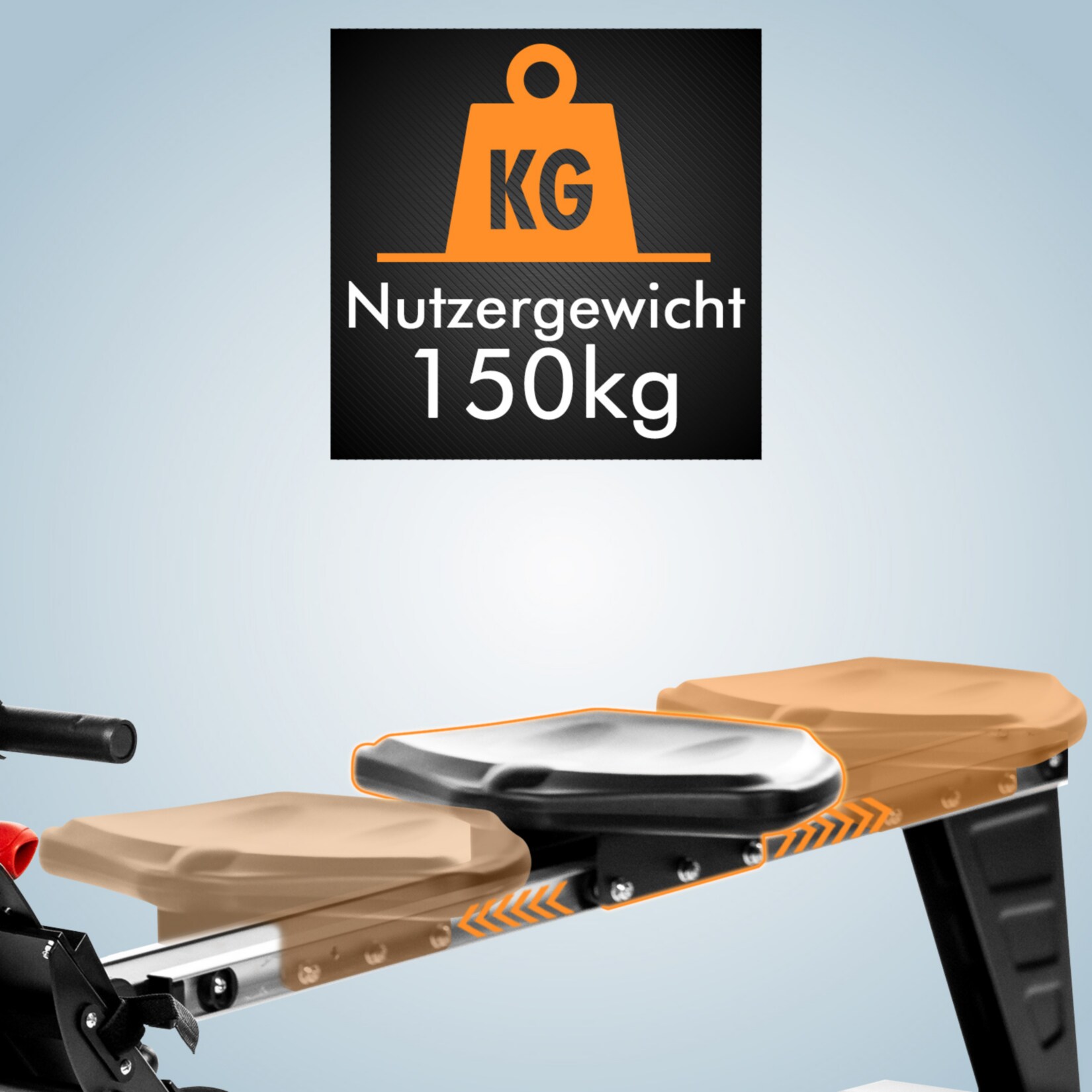 AsVIVA Rudergerät Magnetic Rower CardioRA14