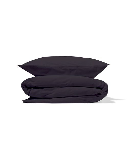 housse de couette en coton doux 140x200/220 gris foncé