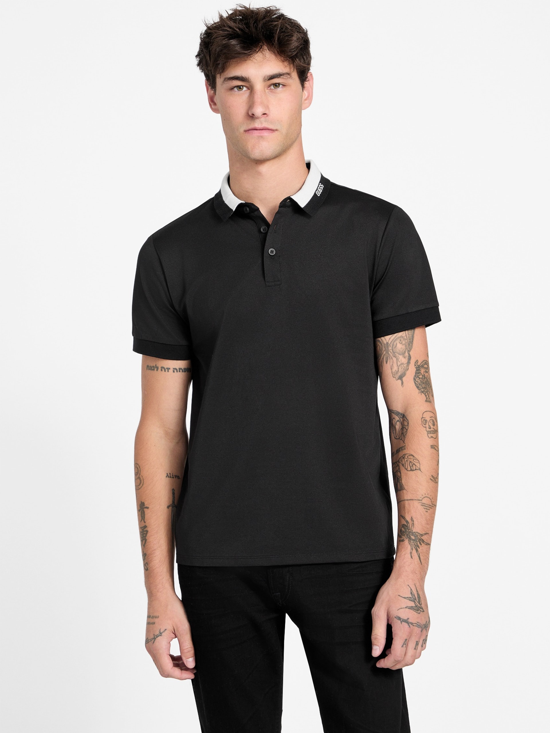Polo Eco Paul GUESS com gola