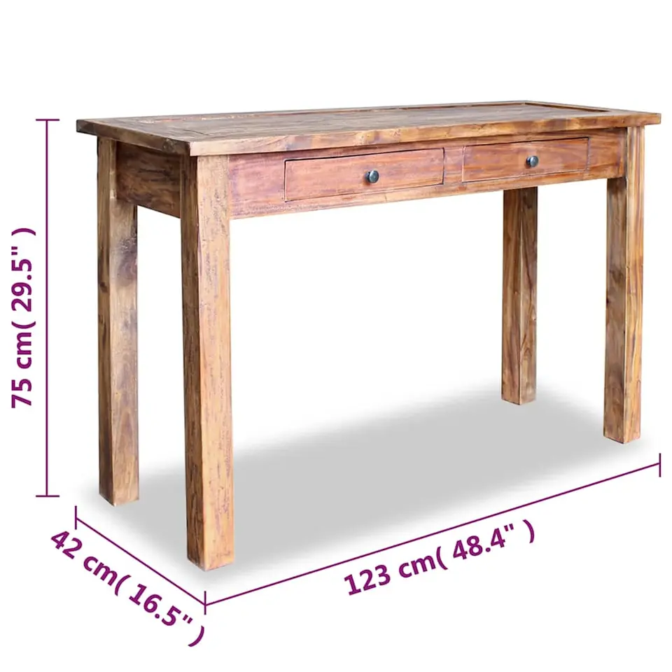 vidaXL - Wandtafel - Bruin - Hout