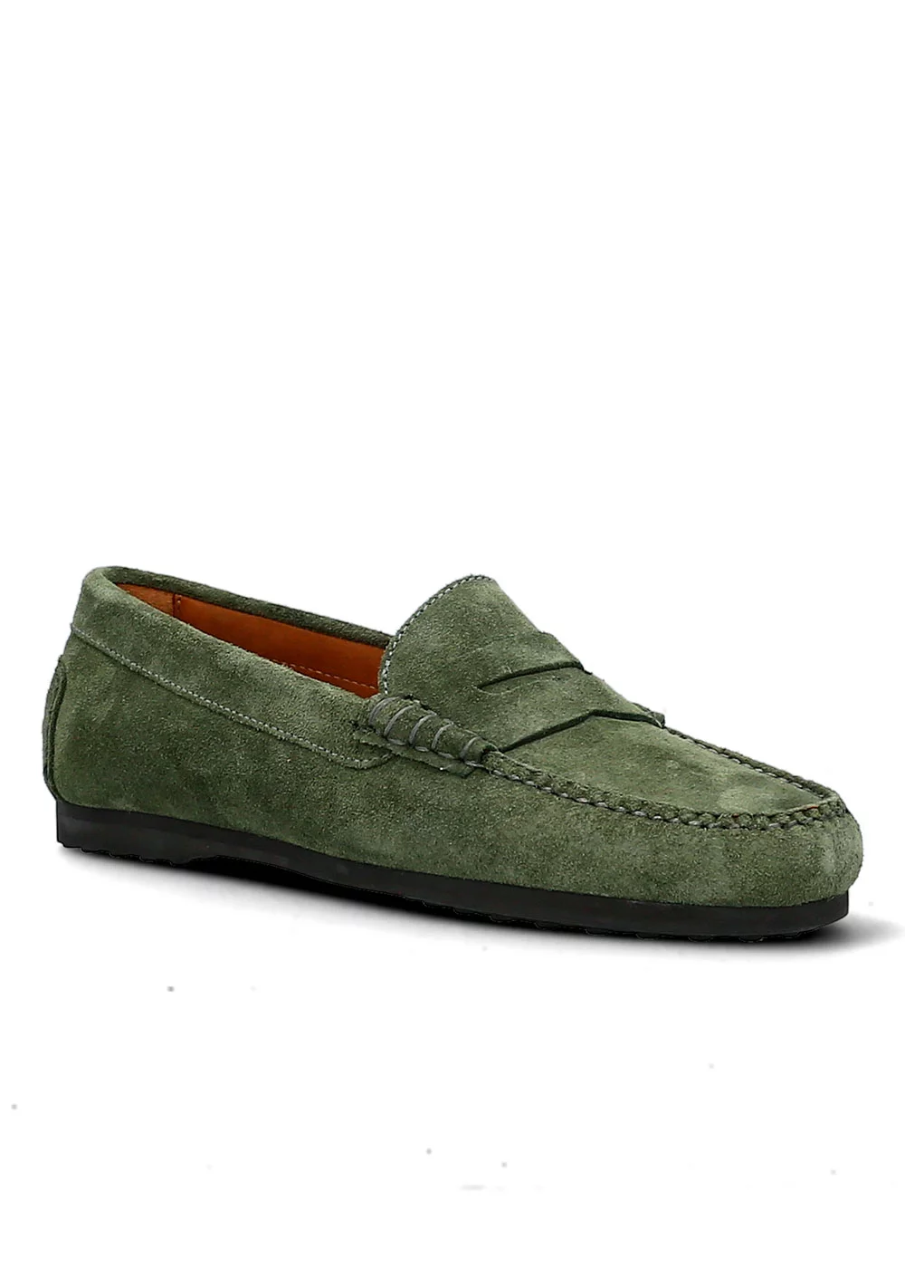 MOCASSIN RUBBER DRIVER VELOURS KAKI