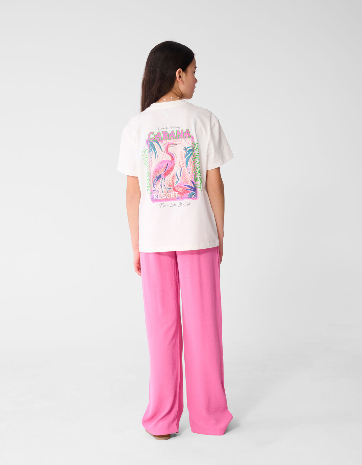 Cabana Artwork T-shirt Wit