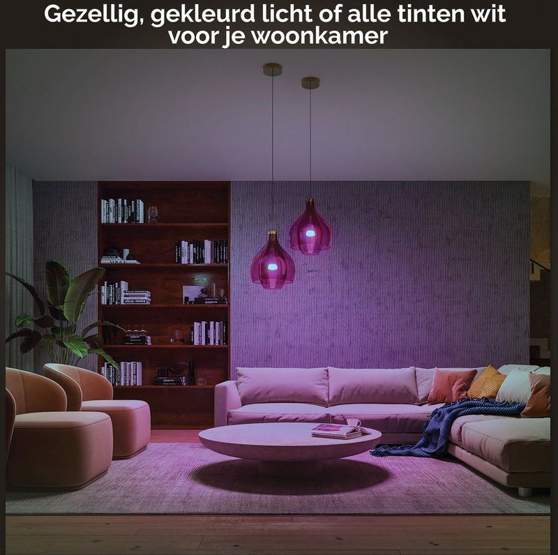 Philips - Hue Standaardlamp - Wit en Gekleurd - 2-pack - E27 - 1100lm