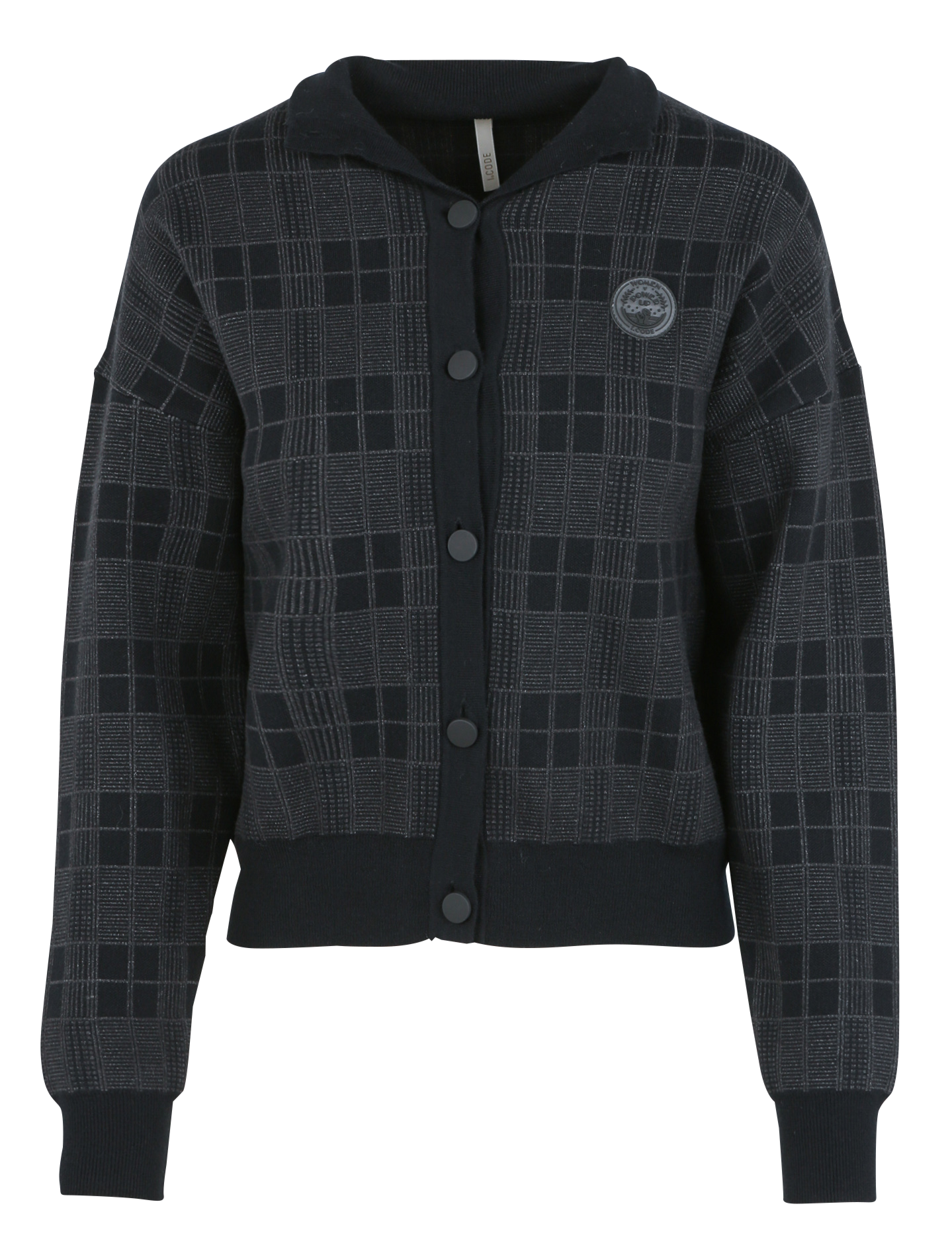 Gilet oversize à col montant | Noir