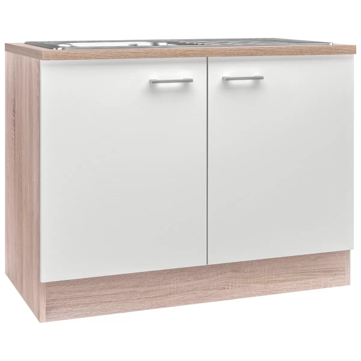 Spülenschrank Samoa DSPU 100 ES Best Price weiss,Eiche