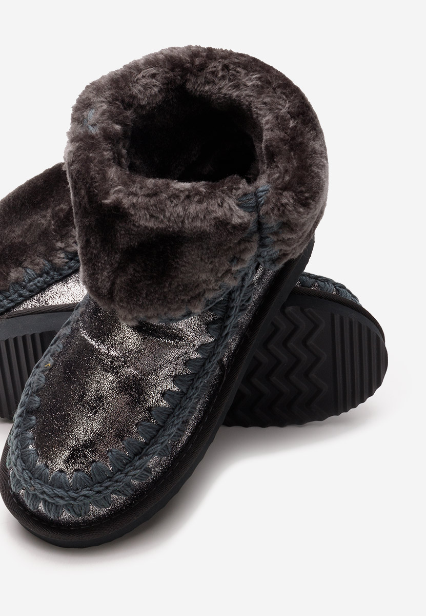 Bottes mocc argent Georgette