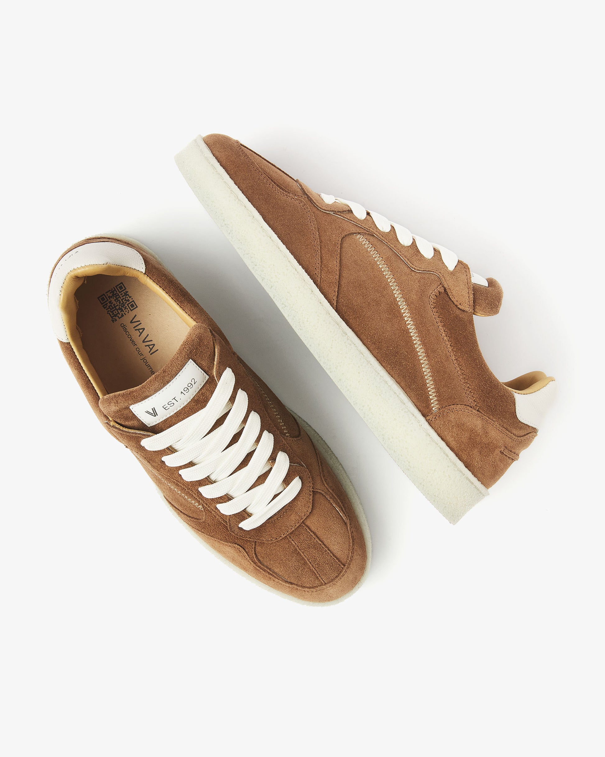 VIA VAI cognac heren sneakers Zane Ethan