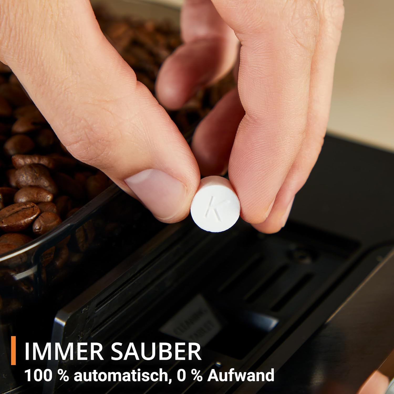 Krups Evidence Hot & Cold Kaffeevollautomat, 18 Getränkespezialitäten, heiße und kalte Getränke, One-Touch Cappuccino, Milchsystem, automatischer Pflegezyklus, schnelle Aufwärmzeit, EA898GF0