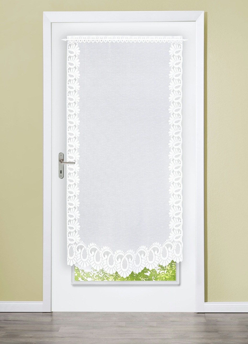Fenster- oder Türbehang aus Jacquard