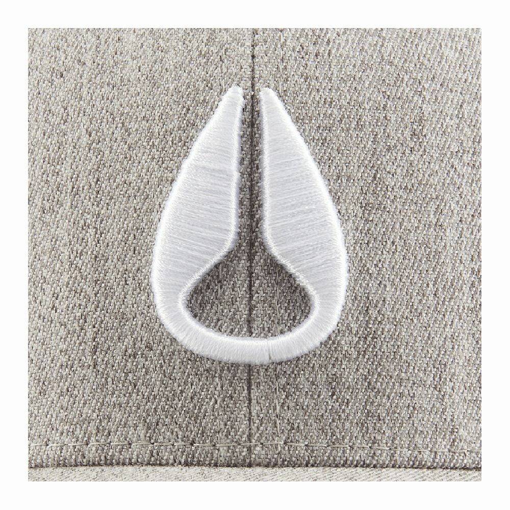Nixon DEEP DOWN - Casquette heather gray/white