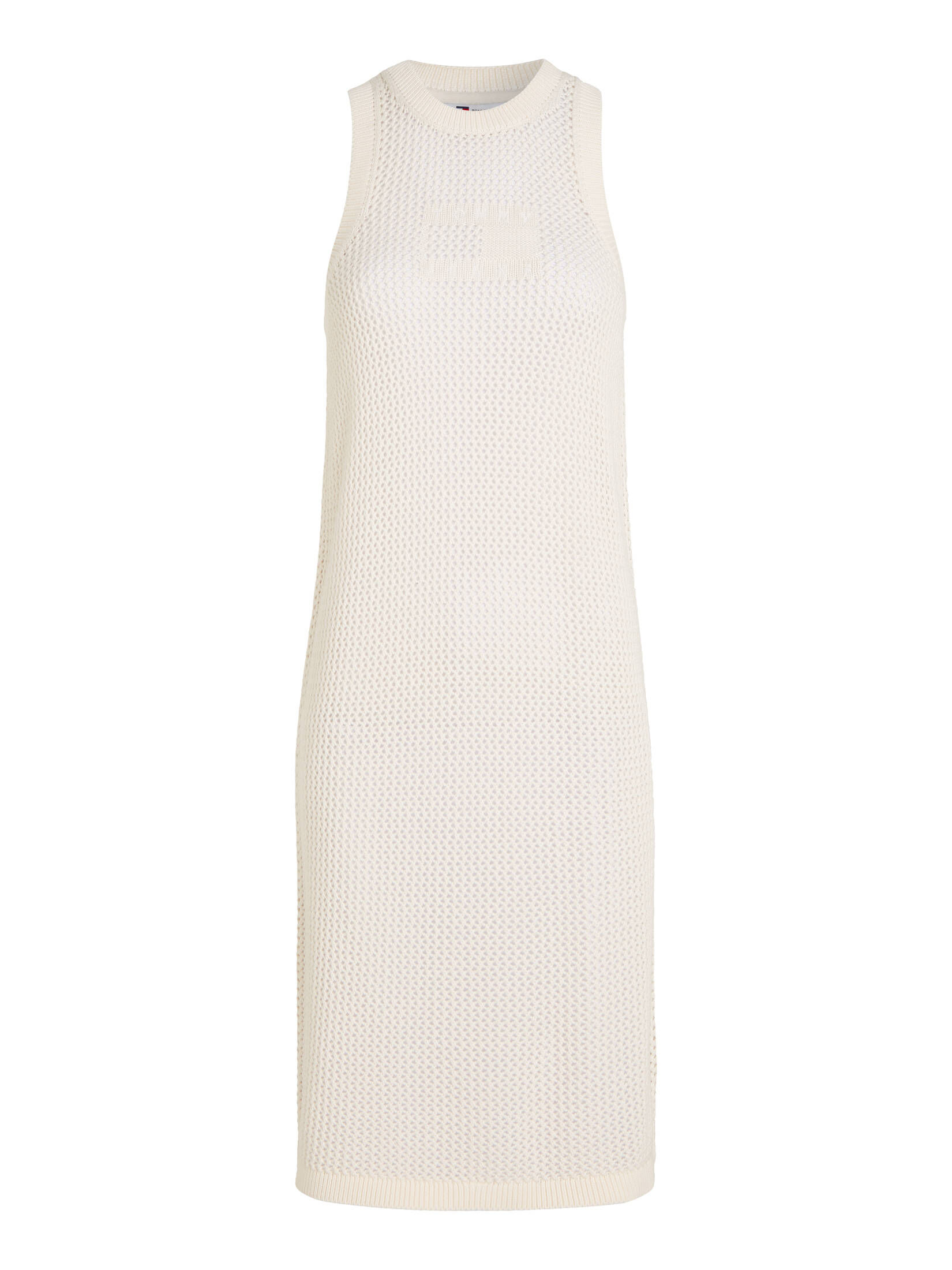 Tommy Jeans| Damen Strickkleid ärmellos OPEN STITCH aus Bio-Baumwolle