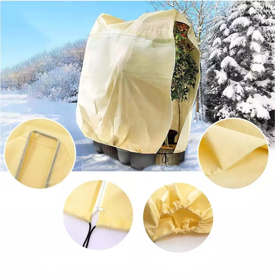 (80x120cm) Kübel Pflanzen Frostschutz Abdeckung Winterschutz Sack
