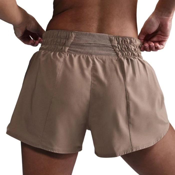 Nike Dame Shorts One Dri-Fit Mid-Rise 3 Inch Brief-Lined Shorts Brun