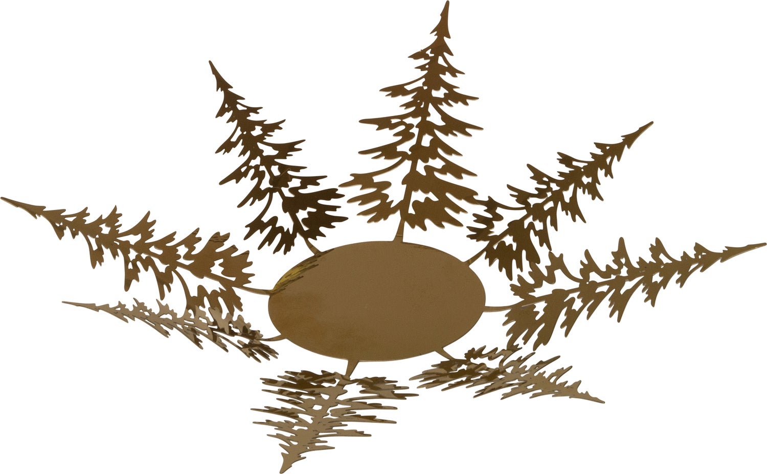 Intratuin waxinelichthouder kerstboom goud D 16,5 cm