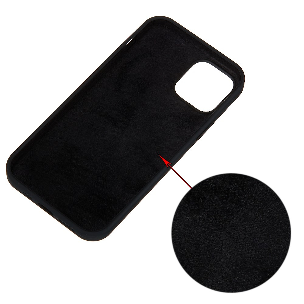 iPhone 13 Pro Silikon Case Hülle - Schwarz