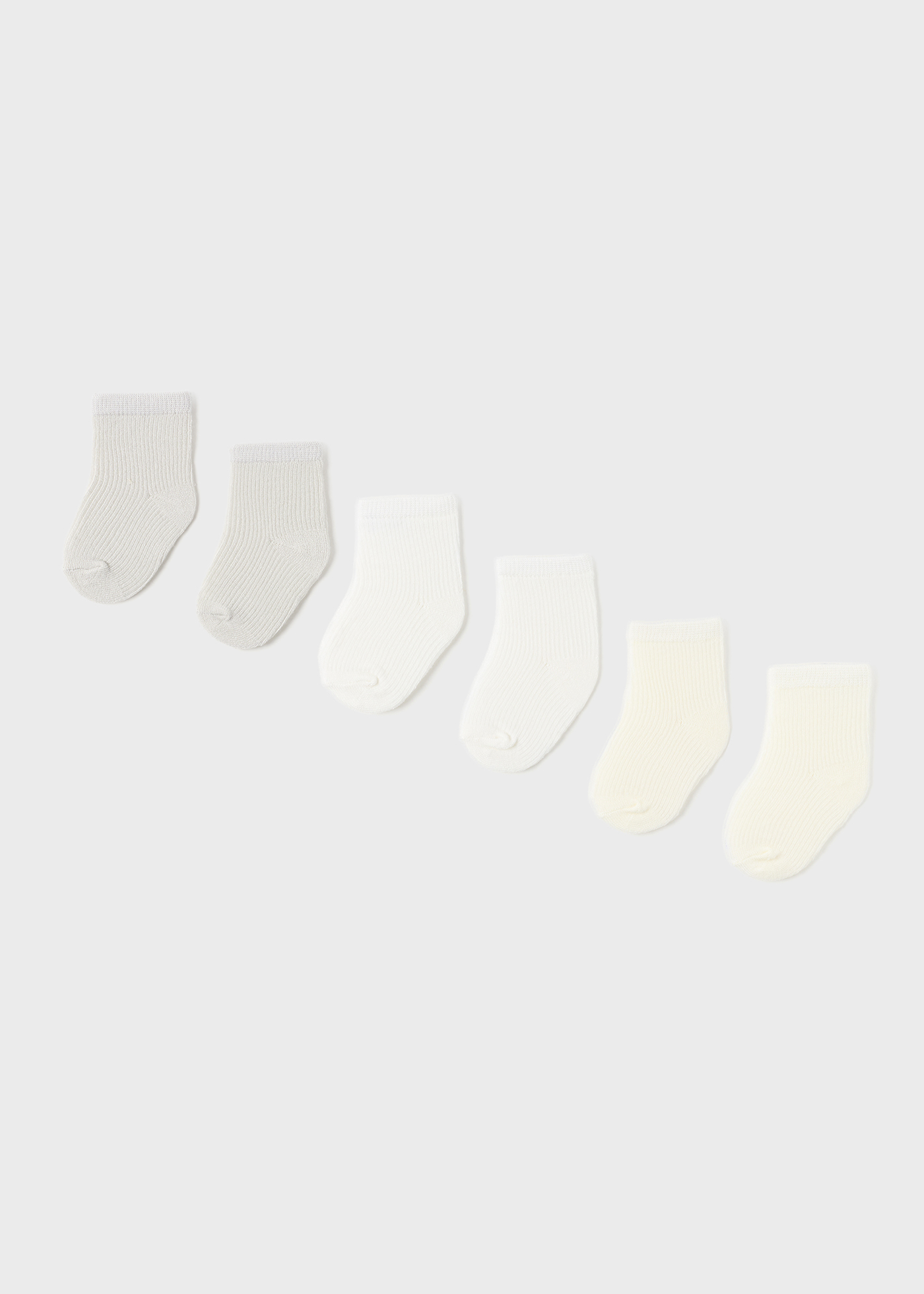 Pacote com 6 pares de meias para recém-nascido
