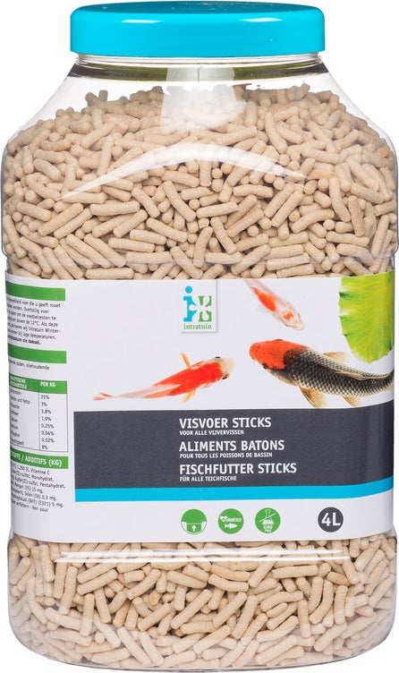 Intratuin visvoer sticks 4 L