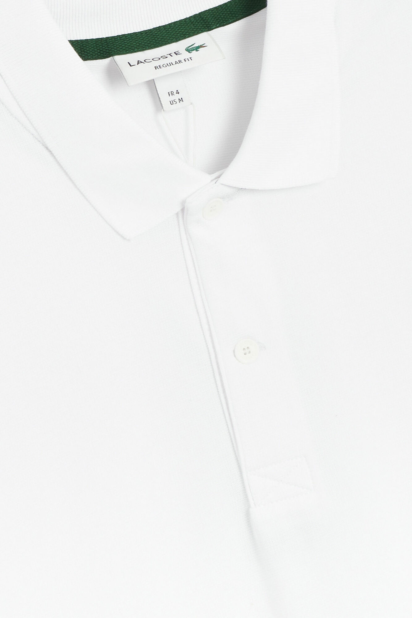 Camisa polo com bordado de crocodilo - Branca