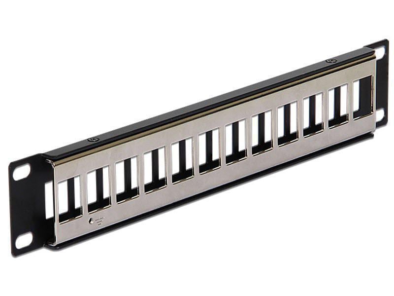 Delock Patchpanel 12 Port, Keystone 10