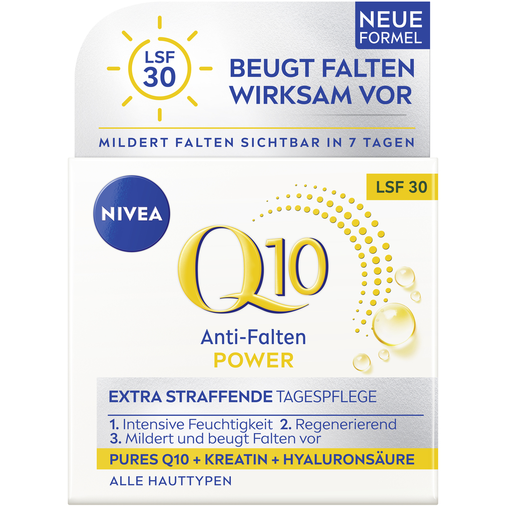 Nivea Q10 Power Tagescreme Creme Anti-Falten straffend LSF30 Topf 50 ml
