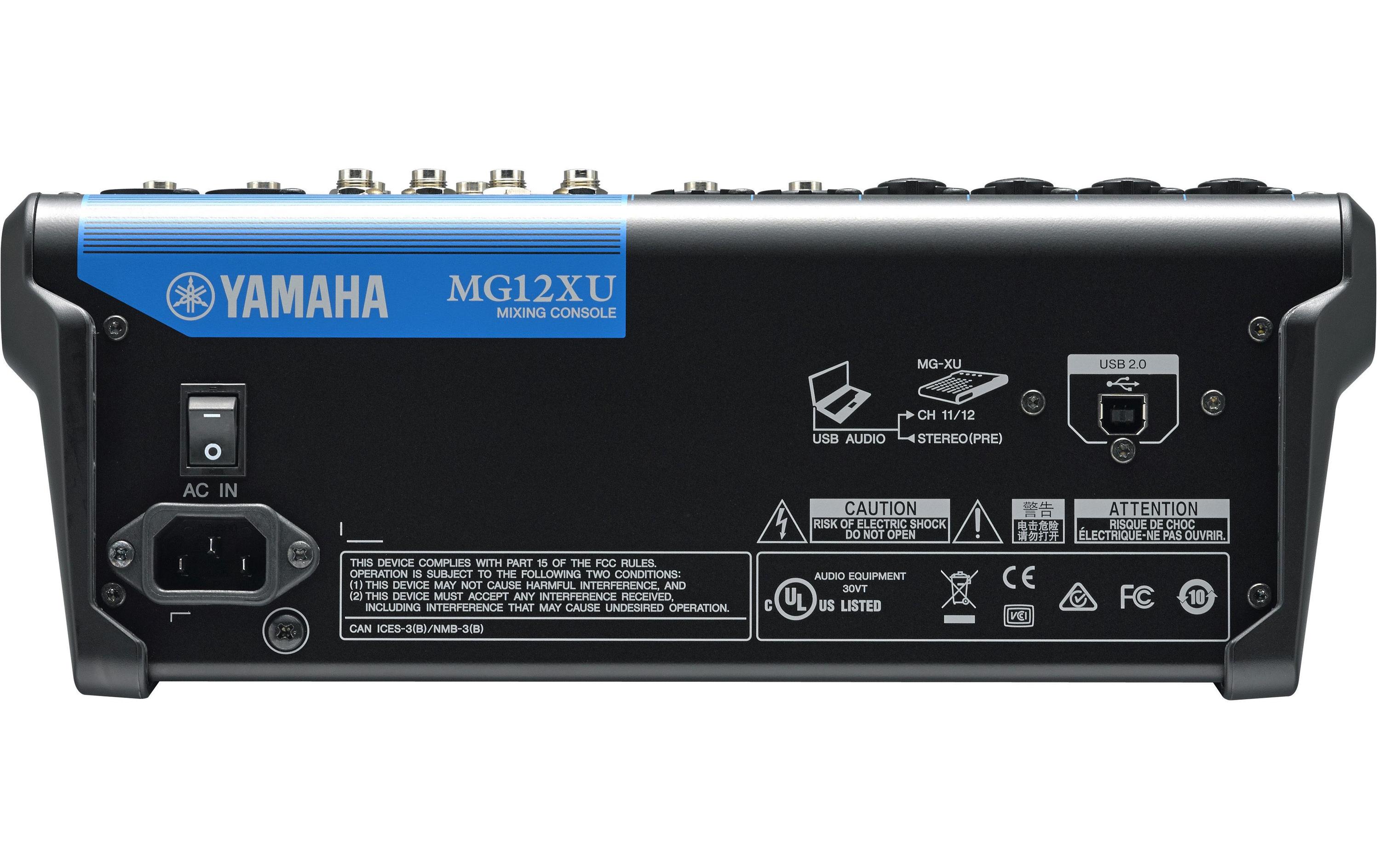 Mischpult MG12XU - 12-Kanal, analog<br>12-Kanal-Analogmixer mit Effektsektion und USB-Audiointerface