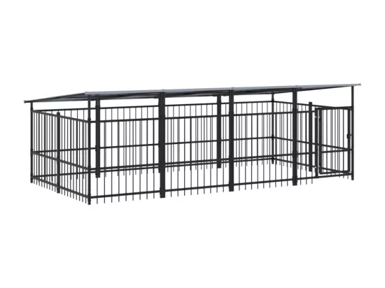 Chenil cage enclos pac noire 394 x 198 x 128 cm 02_0041769