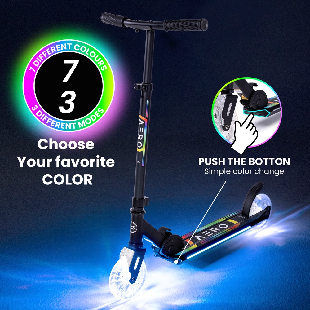 Aero C3 Scooter mit dynamischer RGB-Beleuchtung