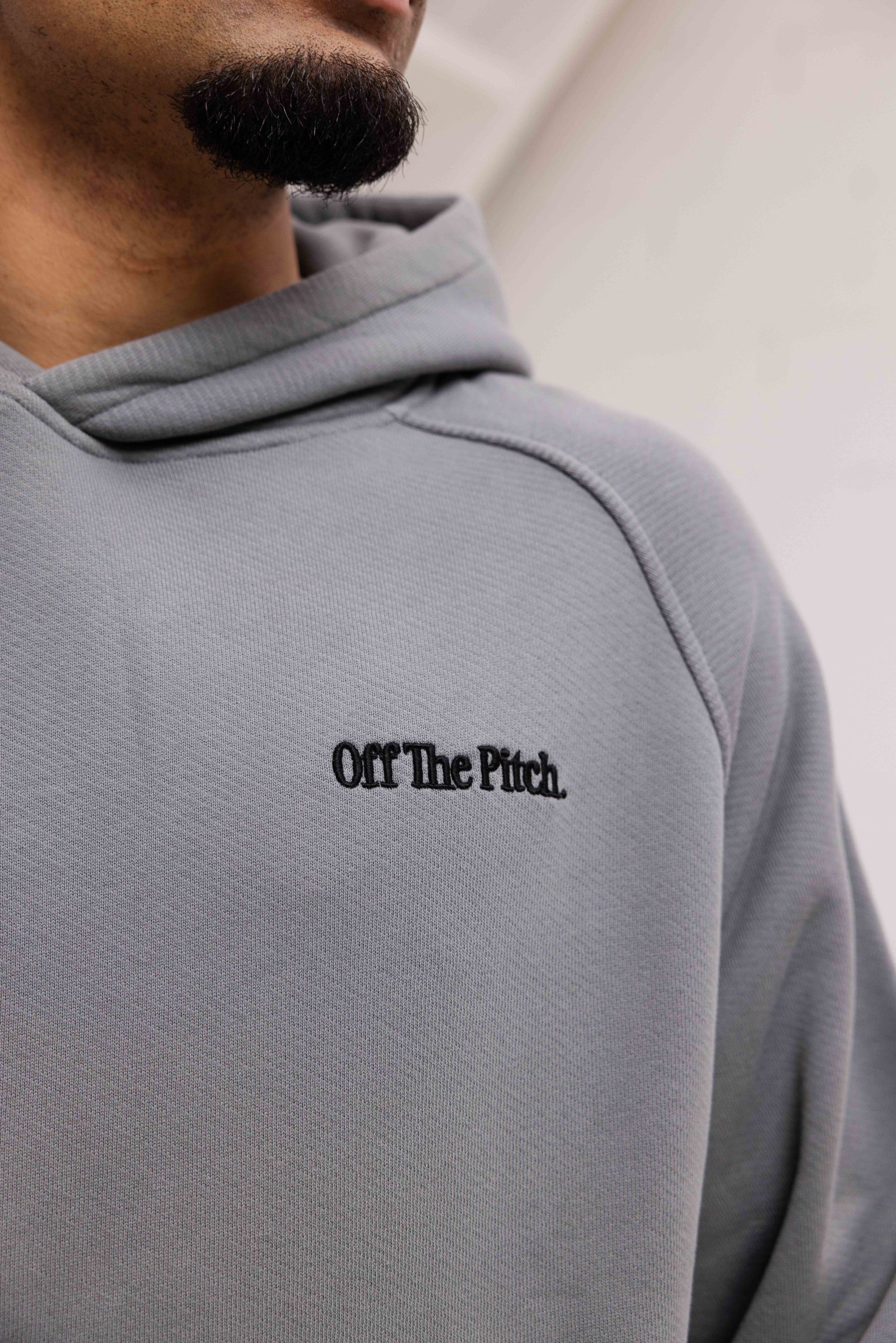 Off The Pitch Wardrope Essentials Hoodie Heren Grijs