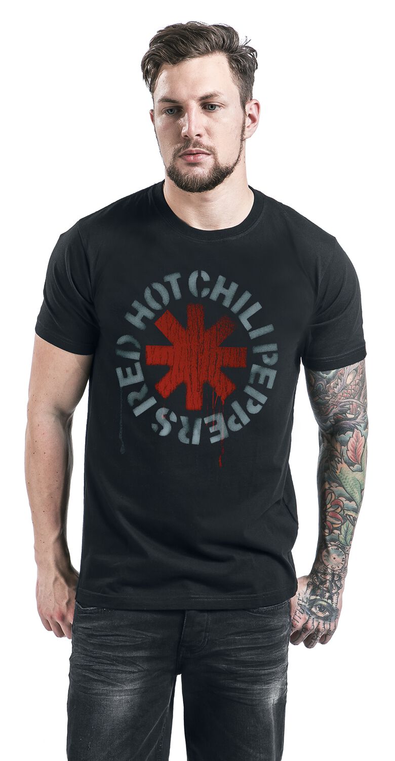 Stencil Black | Red Hot Chili Peppers T-Shirt Manches courtes