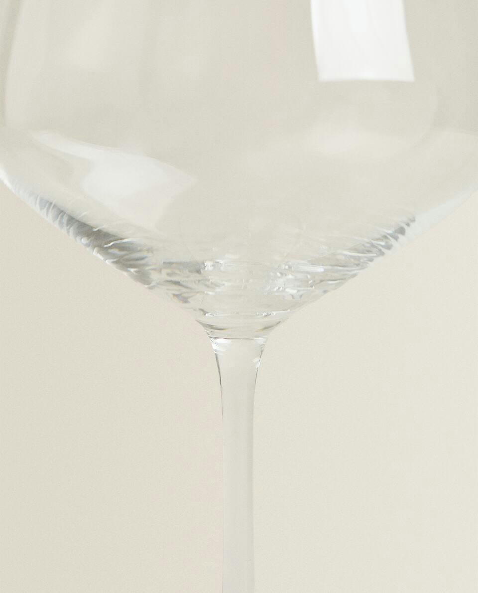 TAÇA DE VINHO GRANDE DE CRISTAL DA BOÊMIA