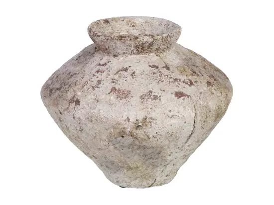 Vase en magnésium blanc 30x30x25,5h cm