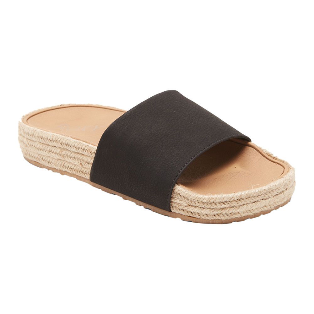 Roxy SLIPPY ESPADRILLE - Sandales Femme black