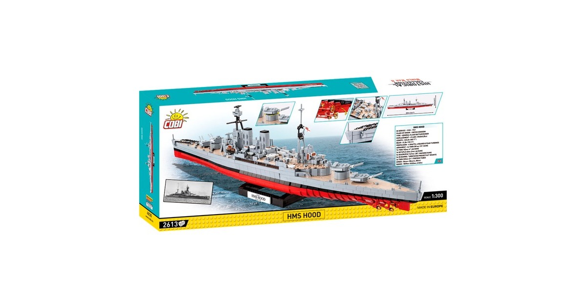 COBIWW2 Historical Collection - HMS HOOD Constructiespeelgoed