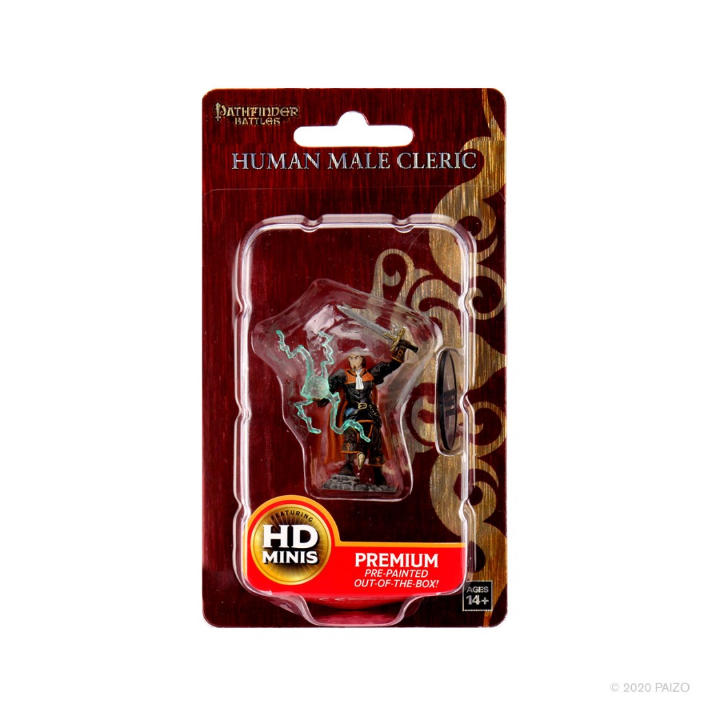 Pathfinder Battles Premium Figures - Human Cleric Male