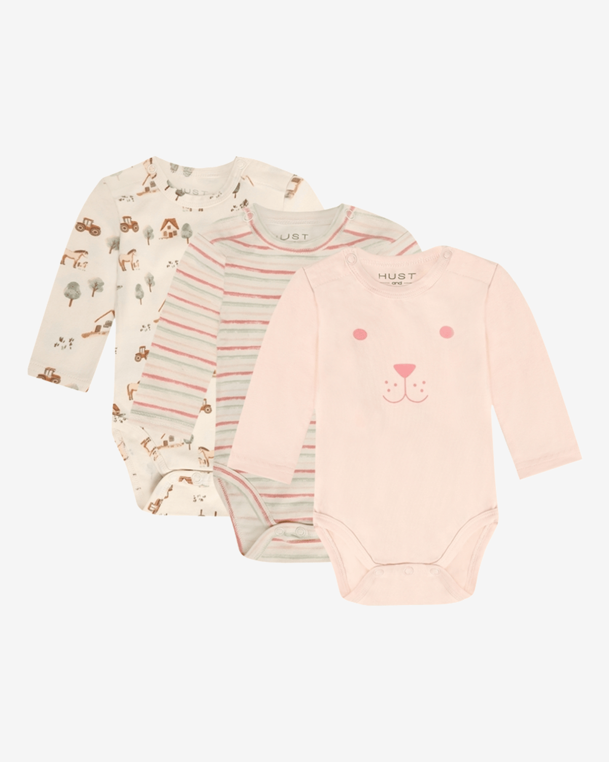 Body med Print 3pk – 95% Bomull, 5% Elastan | HCBase