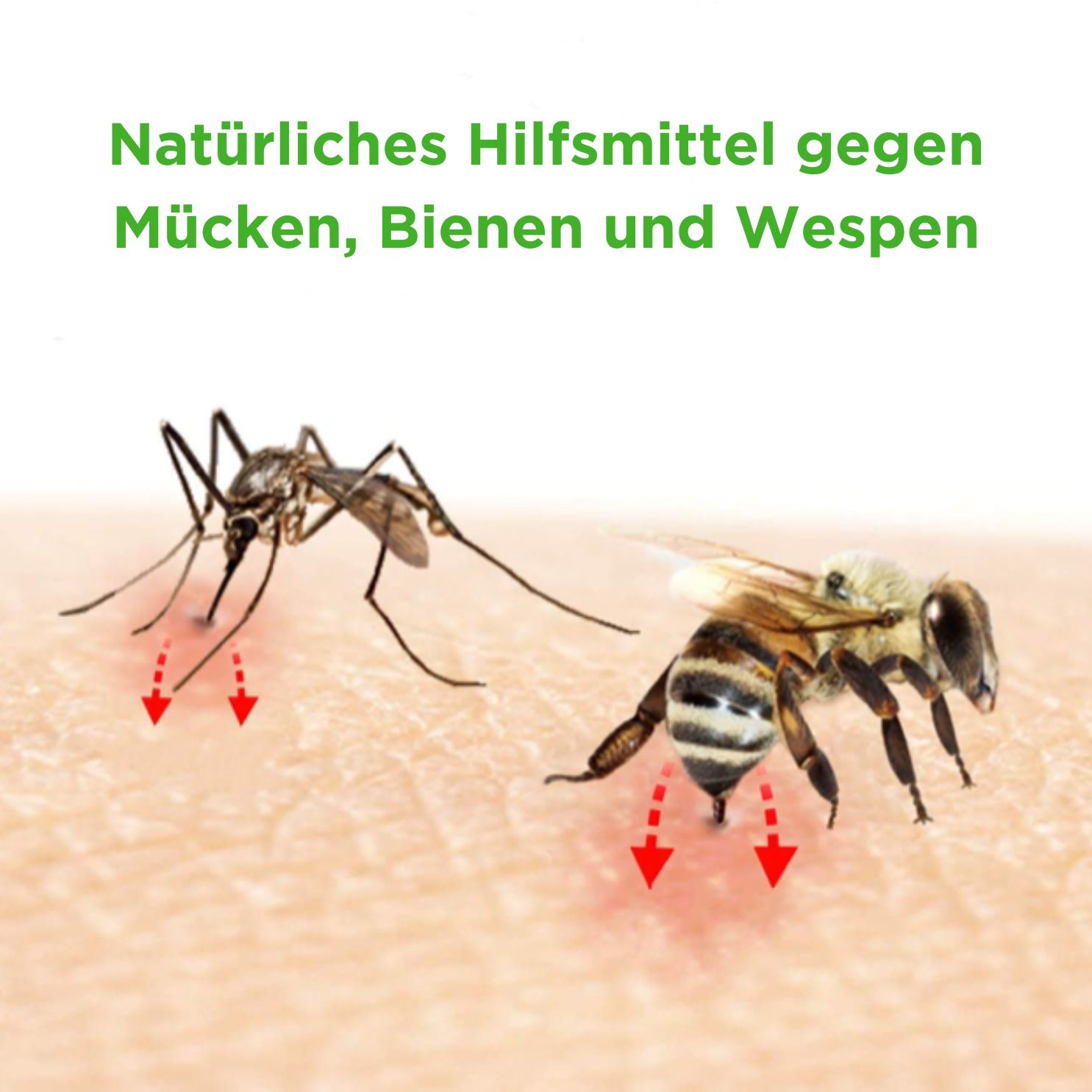 Bug Bite Thing® - Gegen Mückenstiche, Bienen, Wespen & Insekten | 3-Pack | Weiß