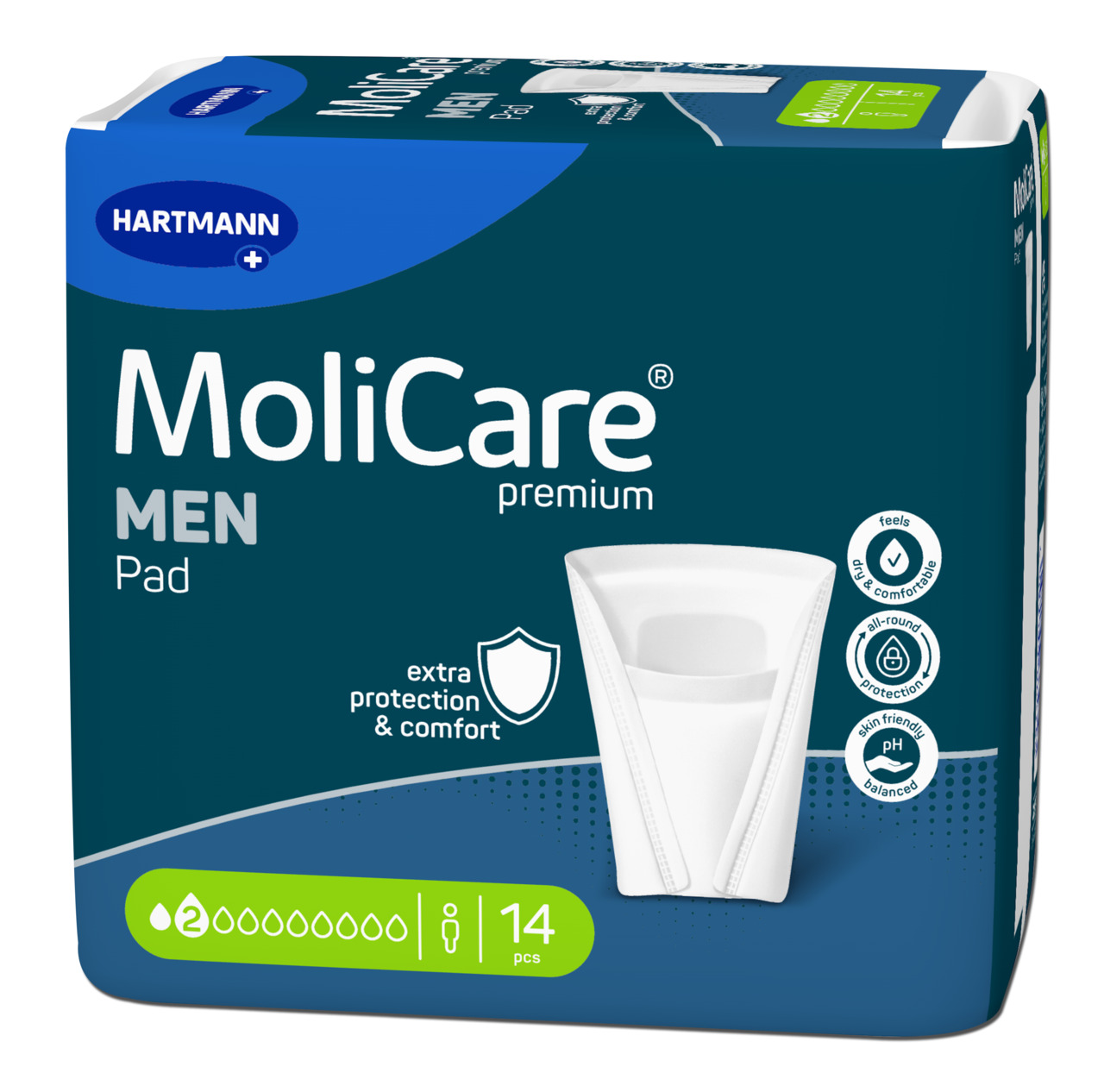 MOLICARE Premium Men Pad<br>14 Stück, Beutel, 2 Tropfen