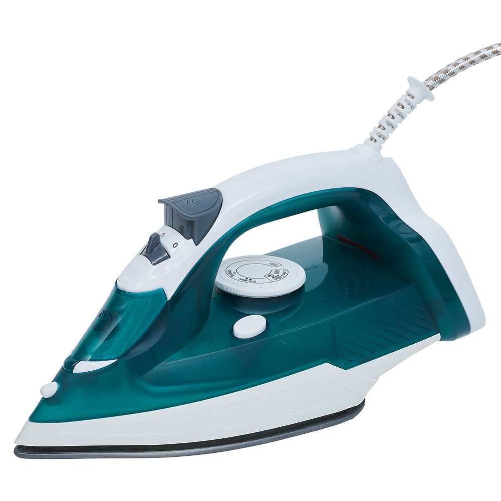 Fer à repasser bleu et blanc 2200W