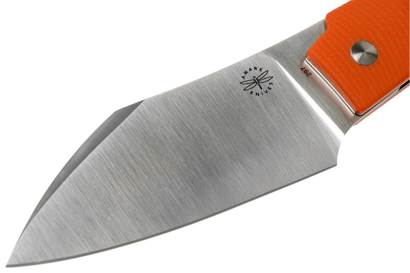 Amare Knives Folding Creator 202002 Orange zakmes, Tashi Bharucha design