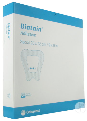 Biatain Sacrum Pansement Mousse Adhésive 23x23cm Pièces 5 (3485)