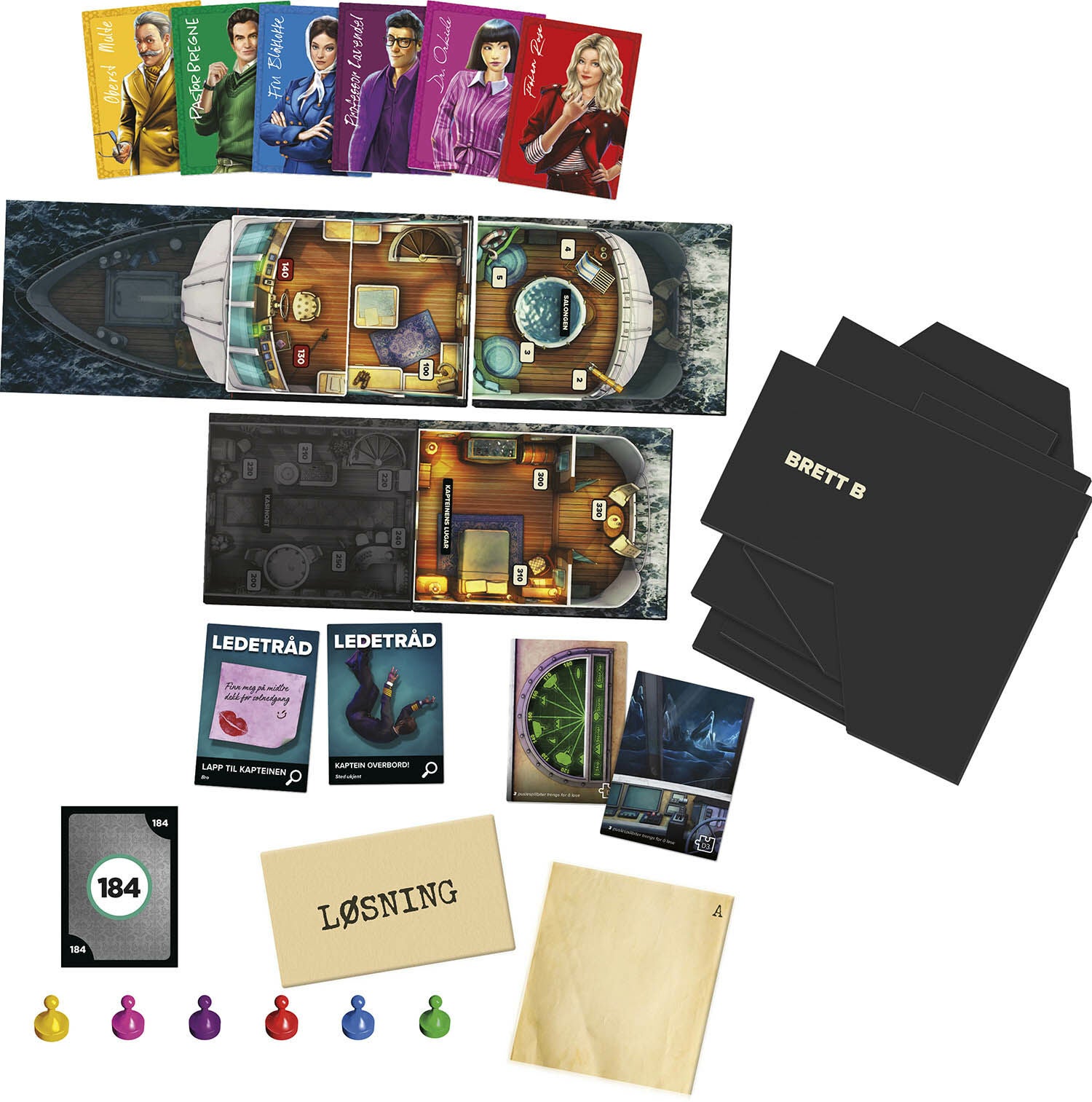 Hasbro Cluedo Spill Escape Sabotasje til Havs